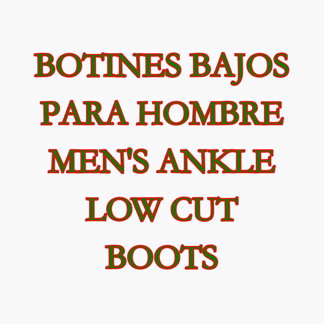Botin Hombre-Men's Ankle Boots